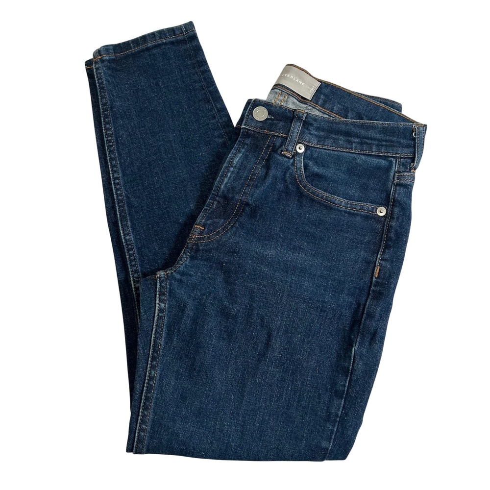 Everlane High Rise Ankle Denim Jeans Dark Wash‎ Classic Casual Everyday Size 27